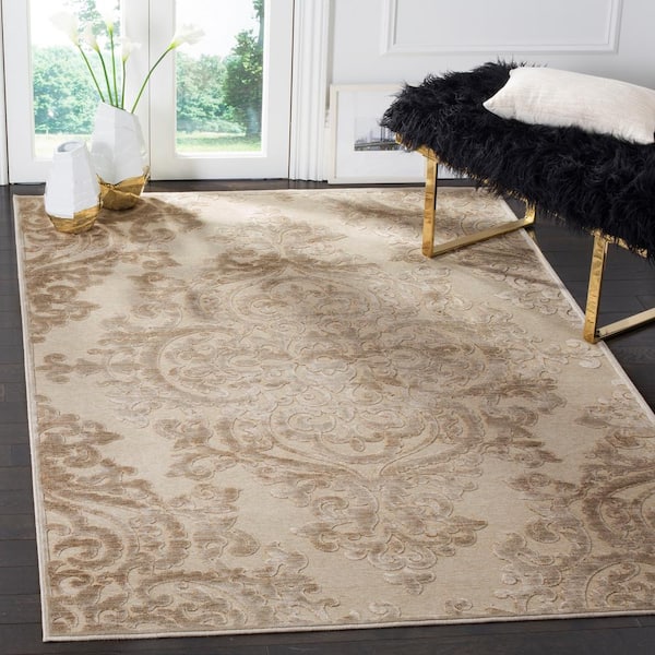 Paradise 3 ft. x 4 ft. Stone Ornate High-Low Area Rug