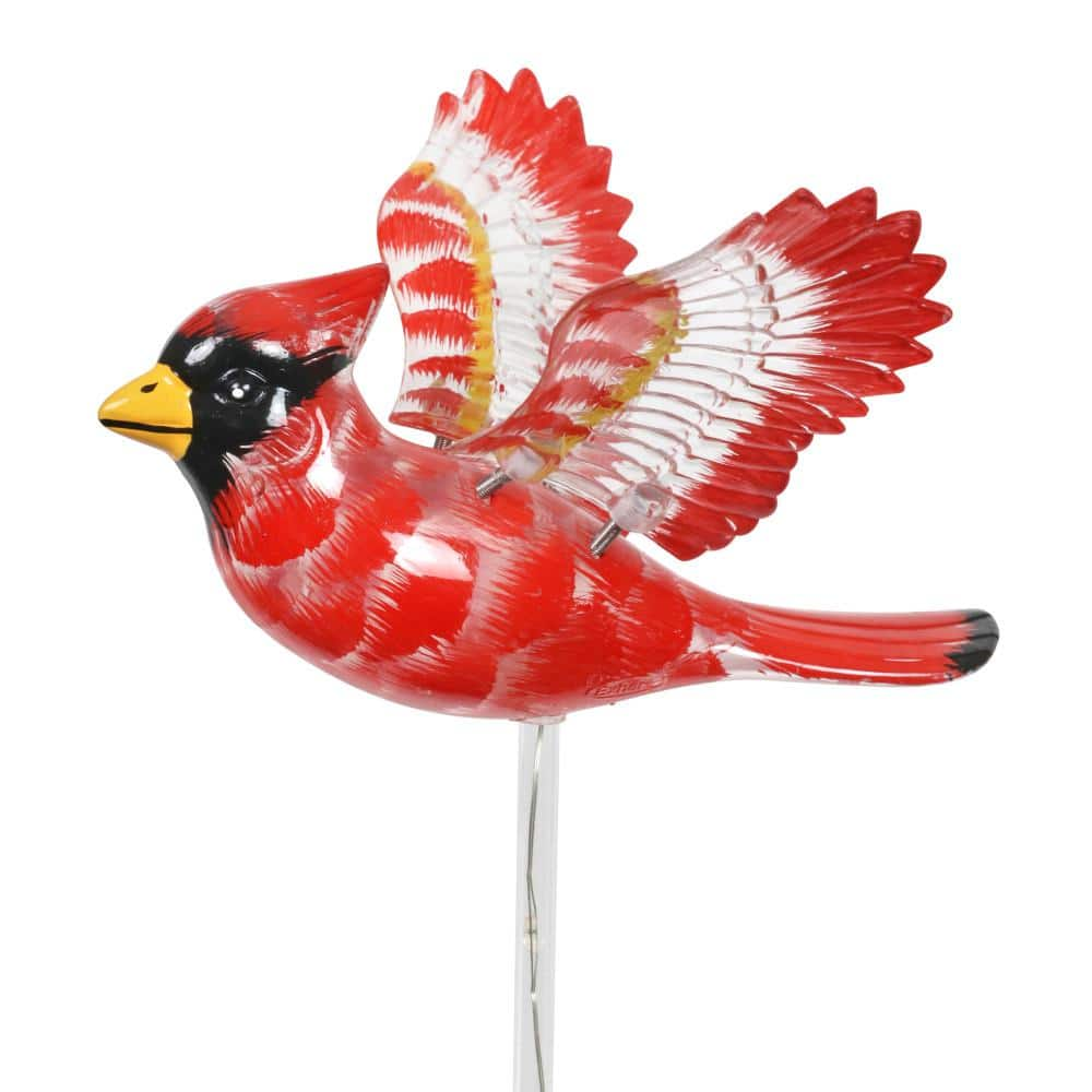 6 Plastic Flying Cardinal Ornament - Decorator's Warehouse