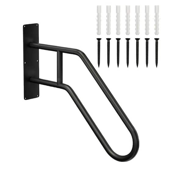 NVNOO 1-3 Steps Stairs Wall Mounted Metal Handrail for The Elderly, Kids, Disabled, Pregnant Women