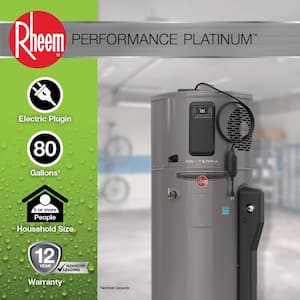Performance Platinum ProTerra 80 Gal. Tall 0W Element Residential Electric Water Heater w/Heat Pump & 10-Year Warranty