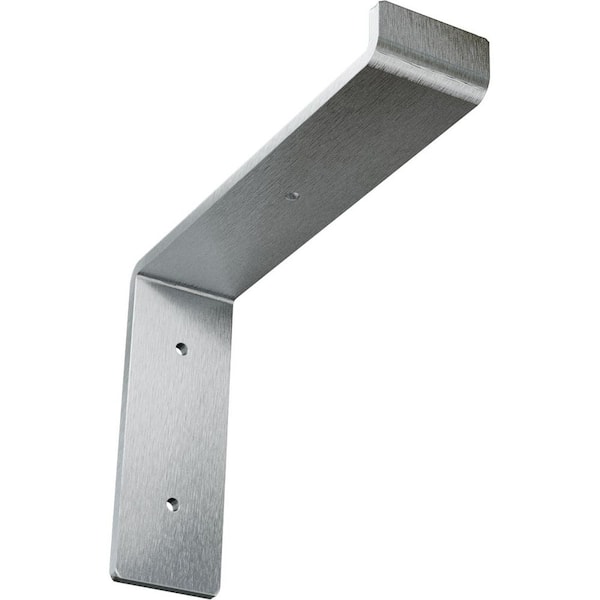 Ekena Millwork 2 in. x 6 3/4 in. x 8 in. Unfinished Steel Truss Shelf Bracket