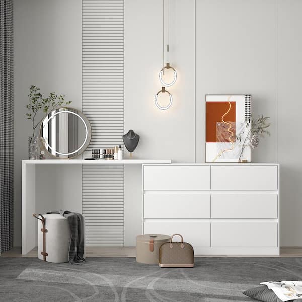 ルフェール 6ドロワー FUFU&GAGA 6-Drawer L-Shaped Chest of Drawers Cabinet with