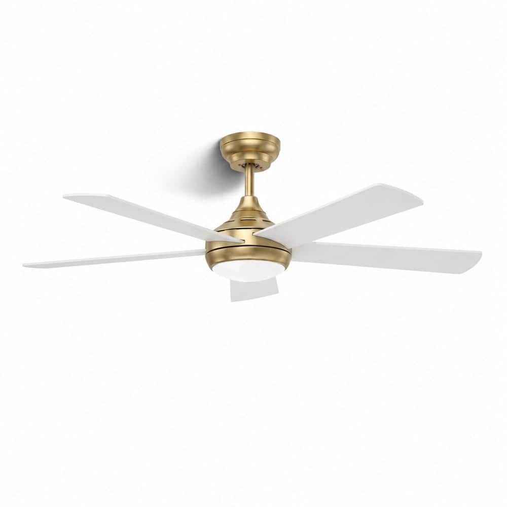 48 in. Smart Ceiling Fan with Light, Voice Control, Reversible DC Motor, 3CCT Dimmable, White and White Wood Grain price history on PriceWatchPro