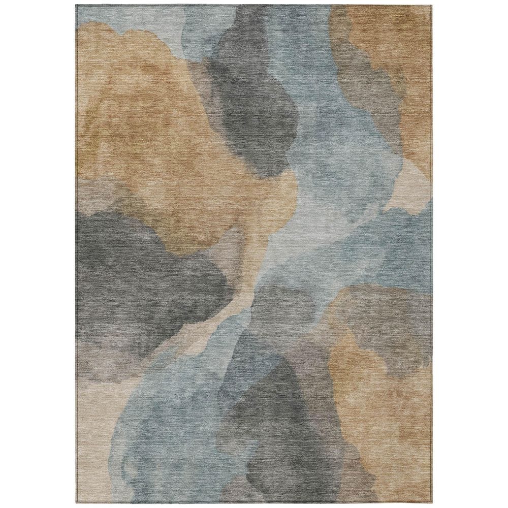 Chantille Machine Washable Indoor/Outdoor Abstract ACN2969 Teal 3 ft. x 5 ft. Area Rug price history on PriceWatchPro