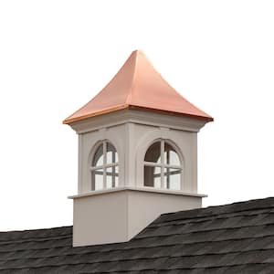 Smithsonian Fairfax 26 in. x 43 in. Vinyl Cupola with Copper Roof