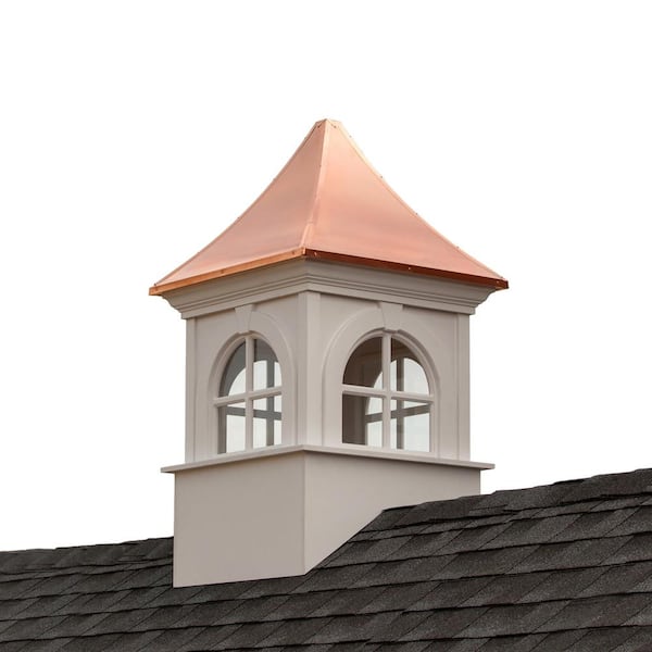 Good Directions Smithsonian Fairfax 30 in. x 51 in. Vinyl Cupola with Copper Roof