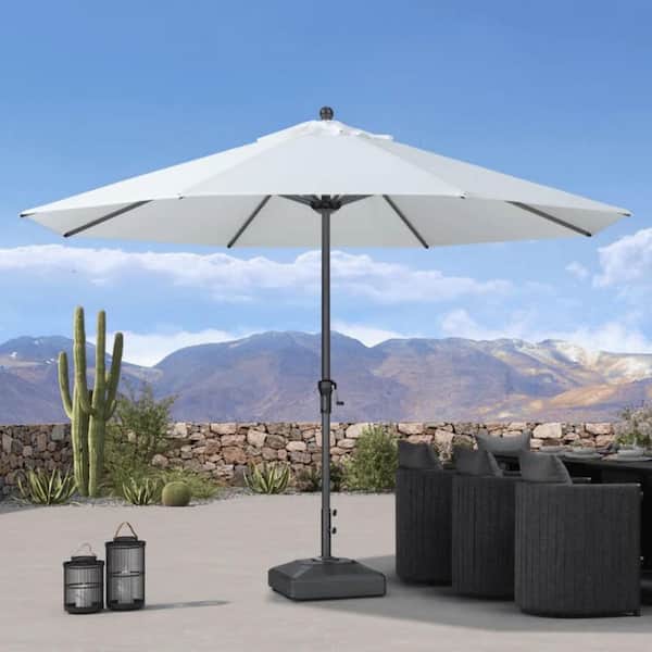 12' cantilever patio umbrella GRAND PATIO 11 FT 12 FT Cantilever Patio Umbrella with Base, Round Lar