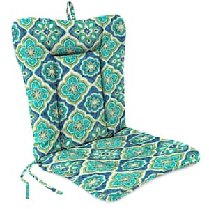 38 in. L x 21 in. W x 3.5 in. T Outdoor Wrought Iron Chair Cushion in Adonis Capri