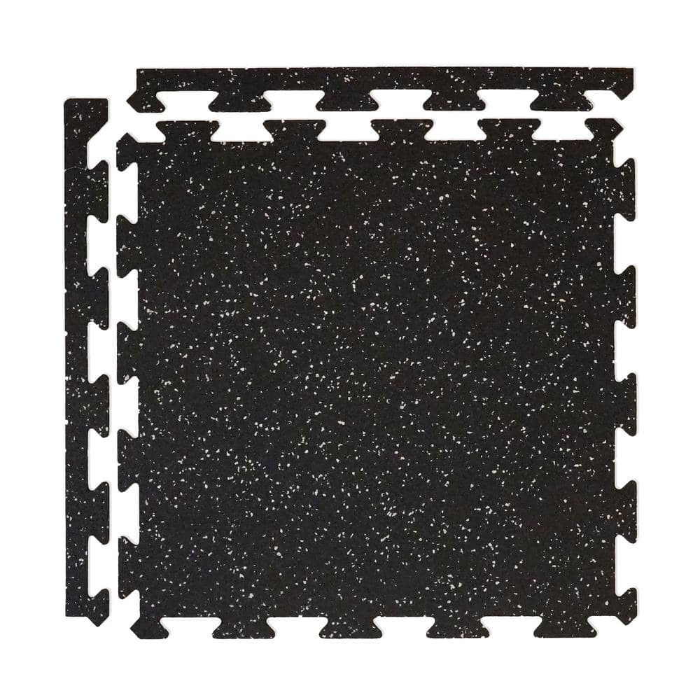 Grey 18 in. x 18 in. x 0.3 in. Rubber Gym/Weight Room Flooring Tiles (14.3 sq. ft.) (6-Pack) price history on PriceWatchPro
