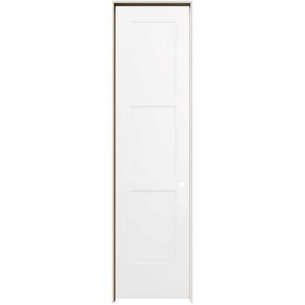 JELD-WEN 24 in. x 96 in. Birkdale White Paint Left-Hand Smooth Solid Core Molded Composite Single Prehung Interior Door