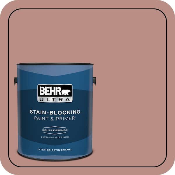 BEHR ULTRA 1 gal. #170F-5 Brick Dust Extra Durable Satin Enamel Interior Paint & Primer