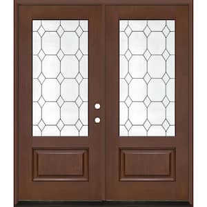 Steves & Sons Regency 72 in. x 80 in. 3/4L Marquise Glass RHOS
