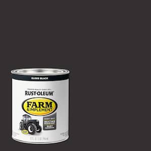 1 qt. Farm Equipment Gloss Black Enamel Paint (2-Pack)