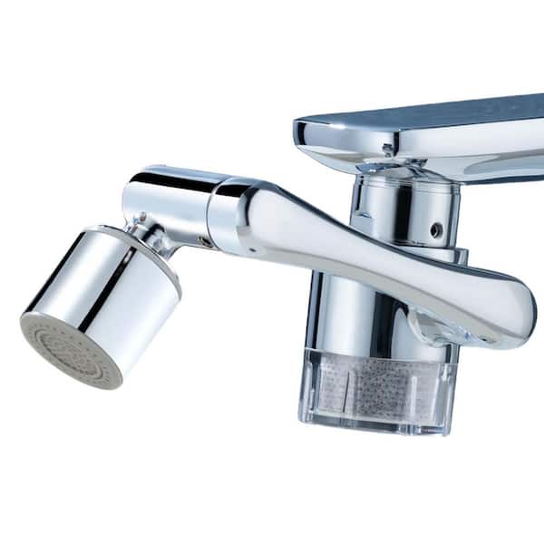 2.24 in. H x 3.66 in. W x 1.69 in. D Water-Filter with 9-Piece Cartridges and 1080° Rotating 2-Mode Swivel Aerator
