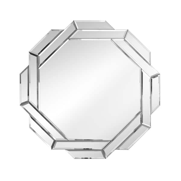 EDGEWOOD 23.6 in. W x 23.6 in. H Frameless Octagonal Splicing Silver Mirror