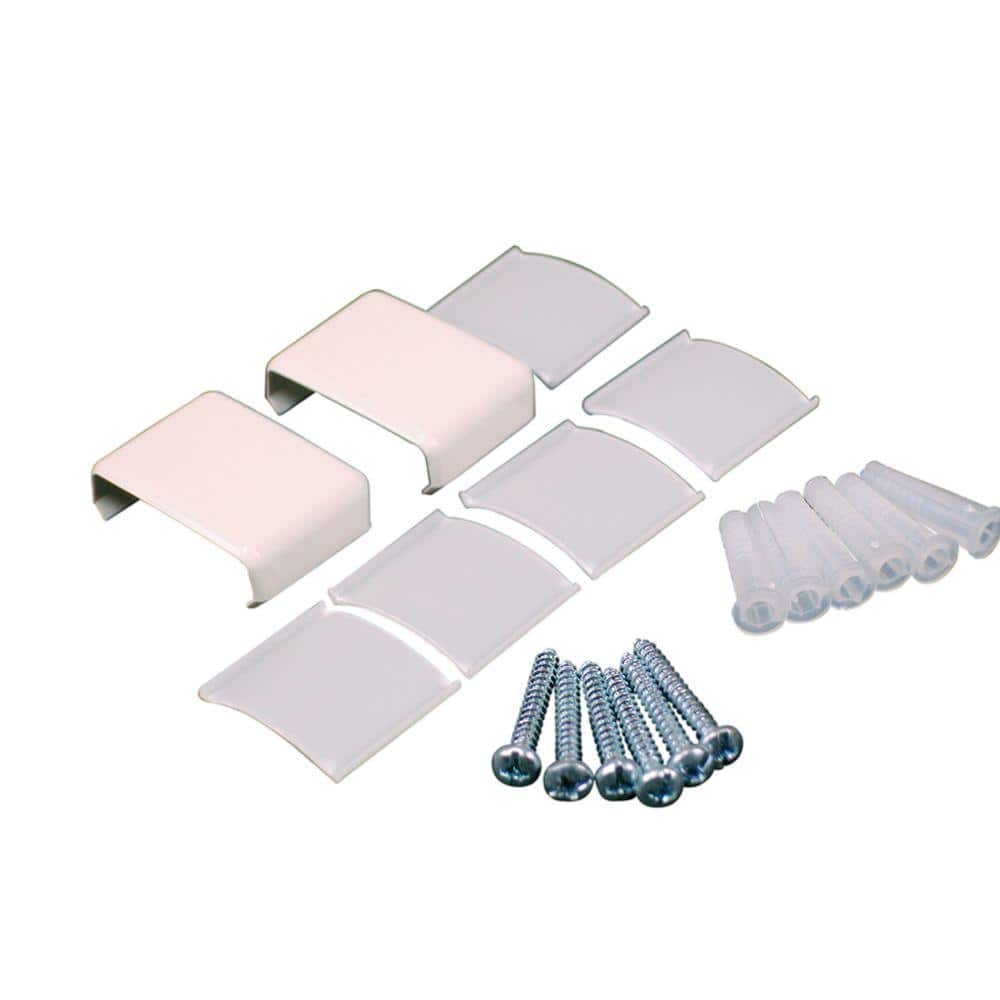 Legrand Wiremold Non-Metallic PVC Raceway Accessory Set, White