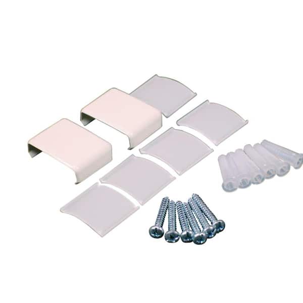 Legrand Wiremold Non-Metallic PVC Raceway Accessory Set, White