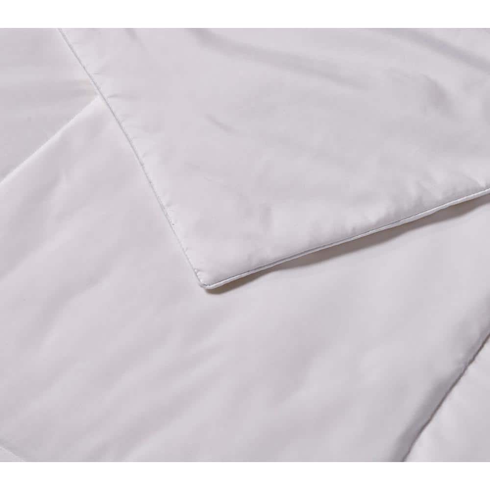 King White Microfiber Down Comforter Set