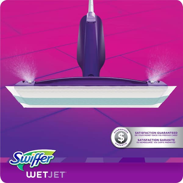 Swiffer WetJet Kit Complet Balai + 5 Lingettes + 1 Nettoyant