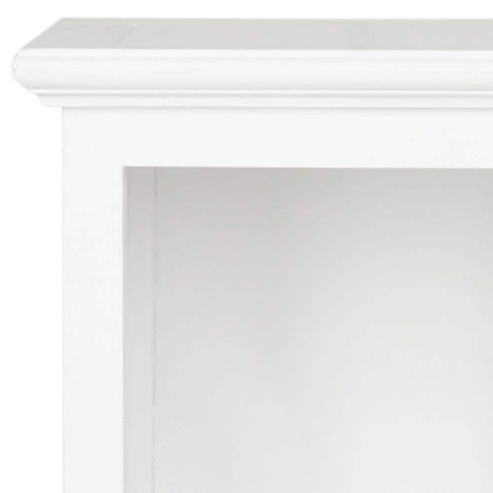 Maralah 25'' White Transitional 5-Shelf Bookcase