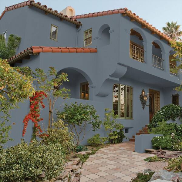 Reviews for BEHR MARQUEE 5 gal. #N490-5 Charcoal Blue Flat Exterior Paint &  Primer