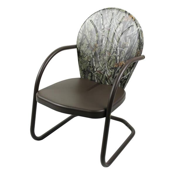 Jack Post G2 1-Piece Metal Outdoor Lounge Chair in Camouflage