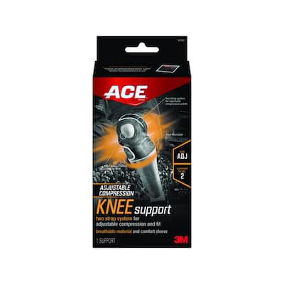Adjustable Knee Support Brace in Black