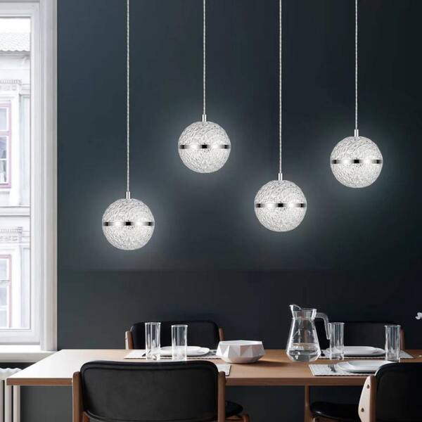 ルミナベッラMessalina SO4 peodant　chrome Krysta 14-in Pendant – Kuzco Lighting