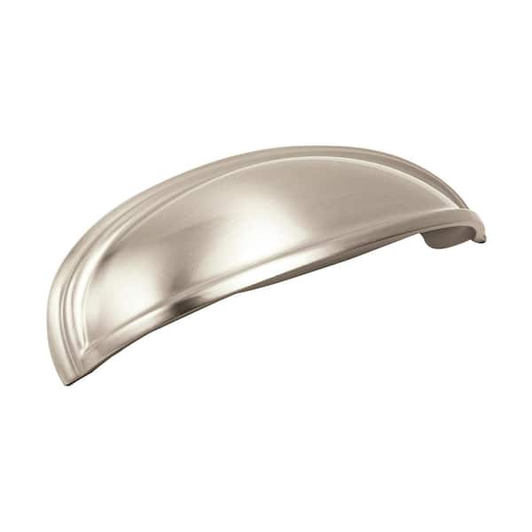 Amerock Ashby 4 in (102 mm) & 3 in (76 mm) Satin Nickel Cabinet Cup Pull