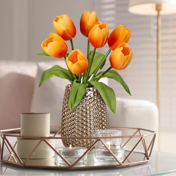 Regency International 14 in. Orange Artificial Tulip