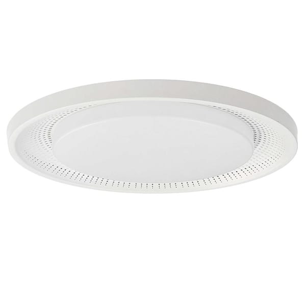 Dainolite Boullier 2.5 in. 1-Light Matte White LED Flush Mount