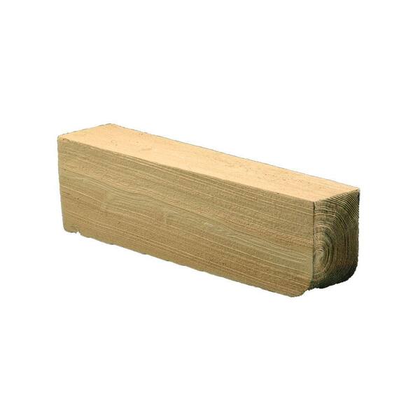 Fypon 5-1/4 in. x 7-1/4 in. x 14 in. Polyurethane Timber Bullnose Corbel