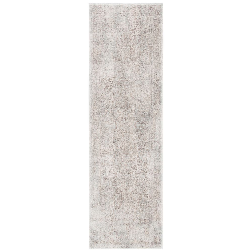 Evoke 2 ft. x 9 ft. Ivory/Taupe Distressed Border Medallion Runner Rug