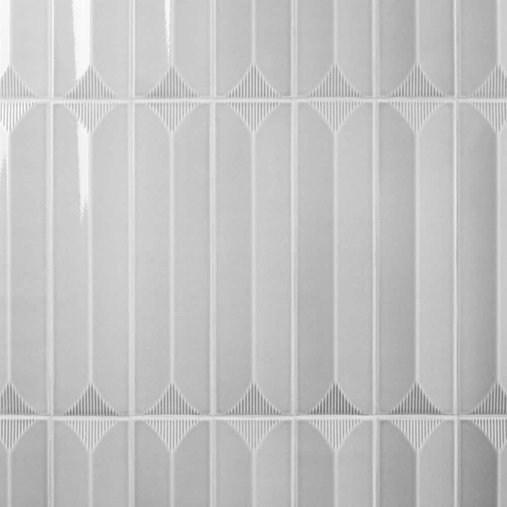 Ivy Hill Tile Colorwave Inflex Gray 4.43 in. x 17.62 in. Polished Crackled  Ceramic Wall Tile (6.53 Sq. Ft./Case) EXT3RD108765 - The Home Depot