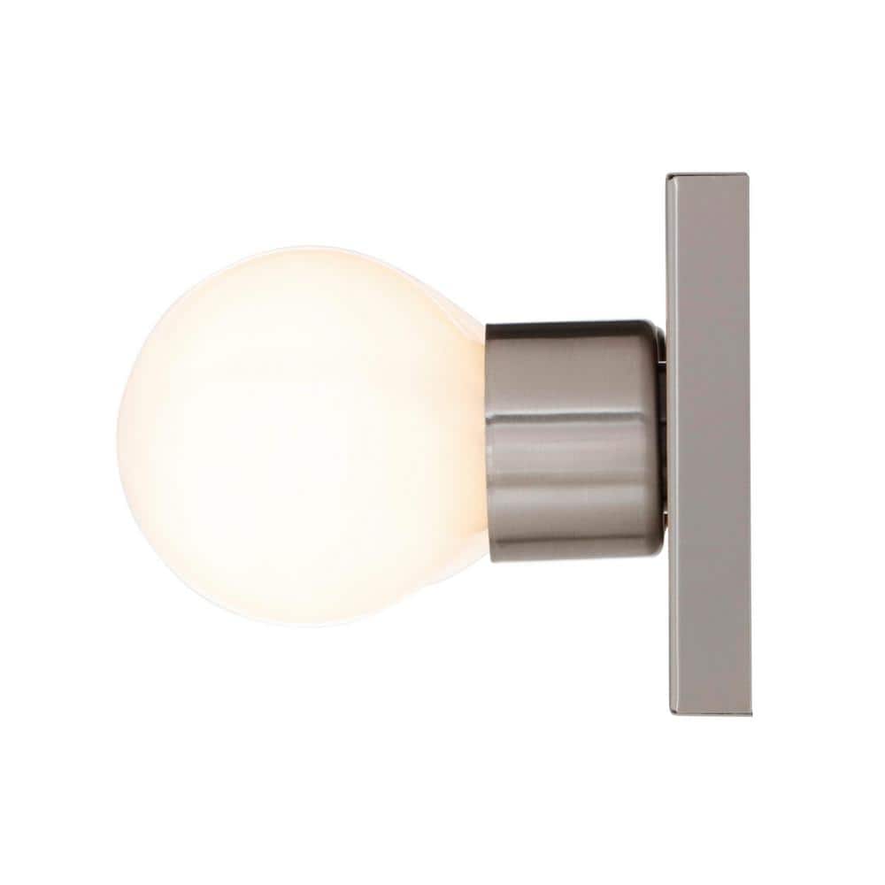 Transitional 6-Light Brushed Nickel Bath Vanity Fixture