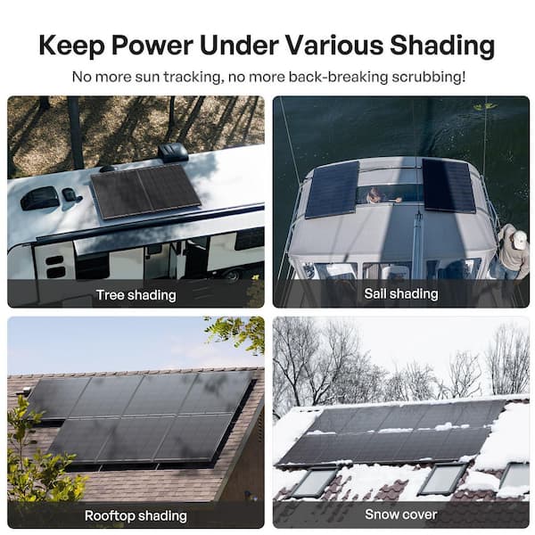 Renogy 120-Watt ShadowFlux N-Type Solar Panel w /Anti-Shading Tech
