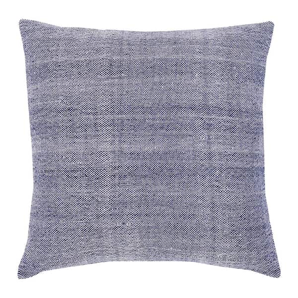 C&F HOME Chambray Indigo Solid Down Alternative 20 in. x 4 in. Throw Pillow