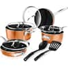 CARAWAY HOME 9-Piece Ceramic Nonstick Cookware Set in Gray CW-CSET-GRY -  The Home Depot