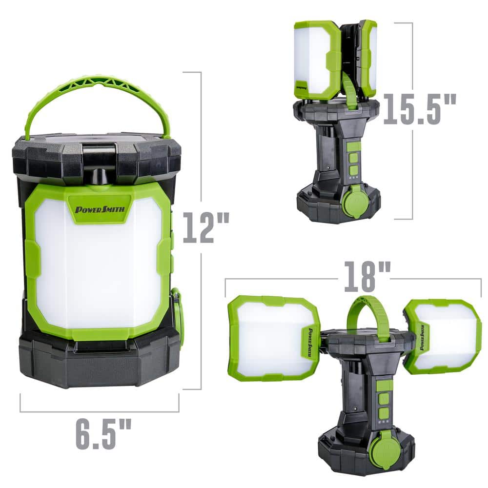 Voyager 5000 Lumen Green and Black LED Jobsite Lantern