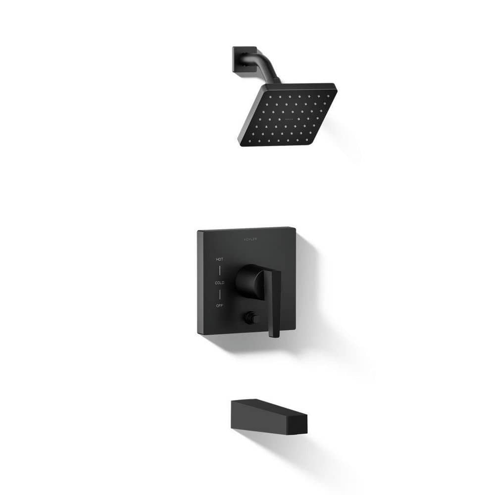 Honesty 1-Handle Wall Mount Tub/Shower Trim Kit in Matte Black (Valve Not Included) price history on PriceWatchPro