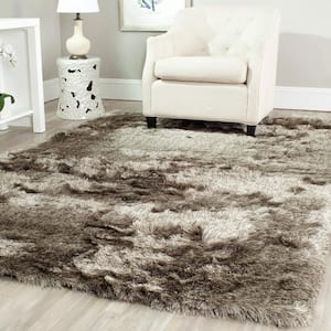 Paris Shag Sable 9 ft. x 12 ft. Solid Area Rug