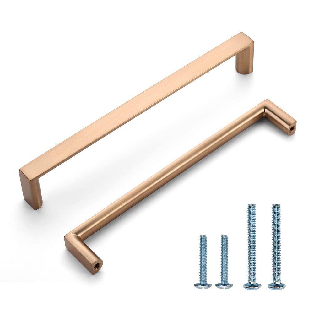 10-Pack 6.3 in. Square Cabinet Pulls, Champagne Bronze Finish, Zinc Alloy Kitchen Cabinet Handles price history on PriceWatchPro