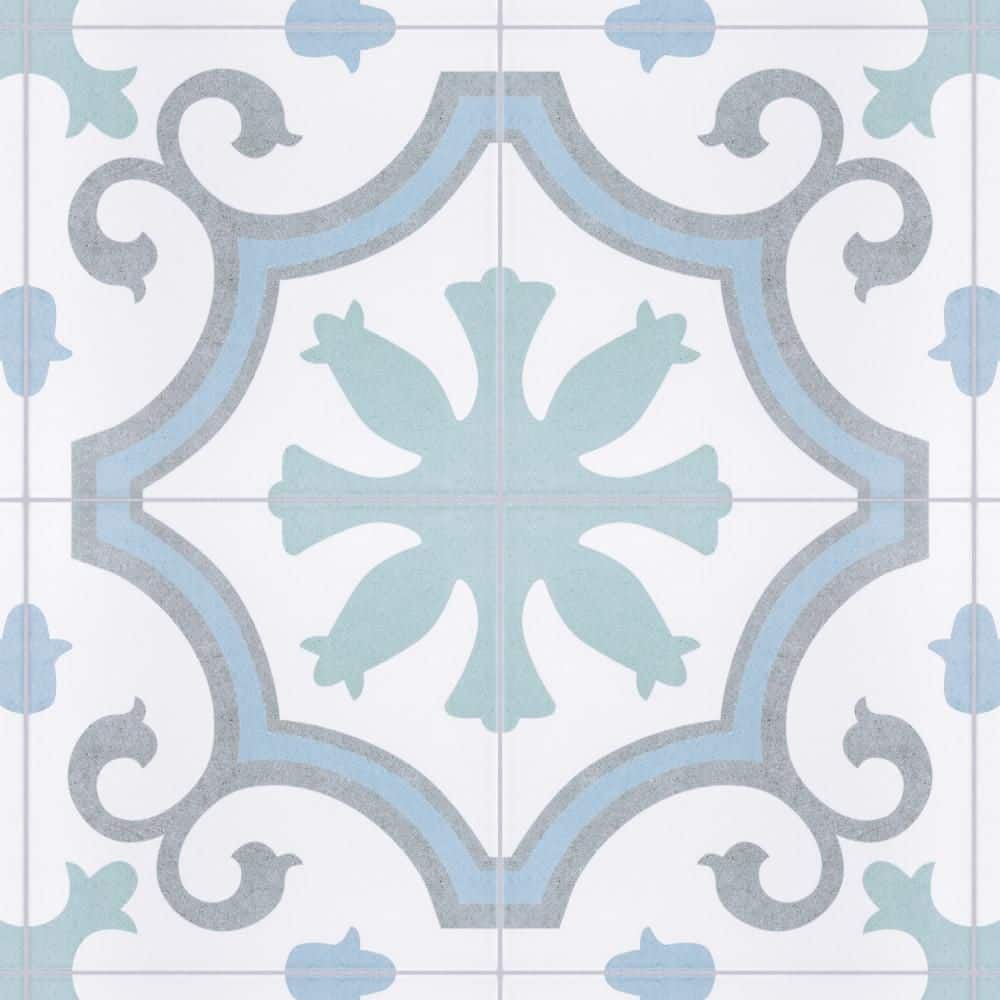 Lacour Aqua 10 in. x 10 in. Porcelain Floor and Wall Tile (8.61 sq. ft./Case) price history on PriceWatchPro