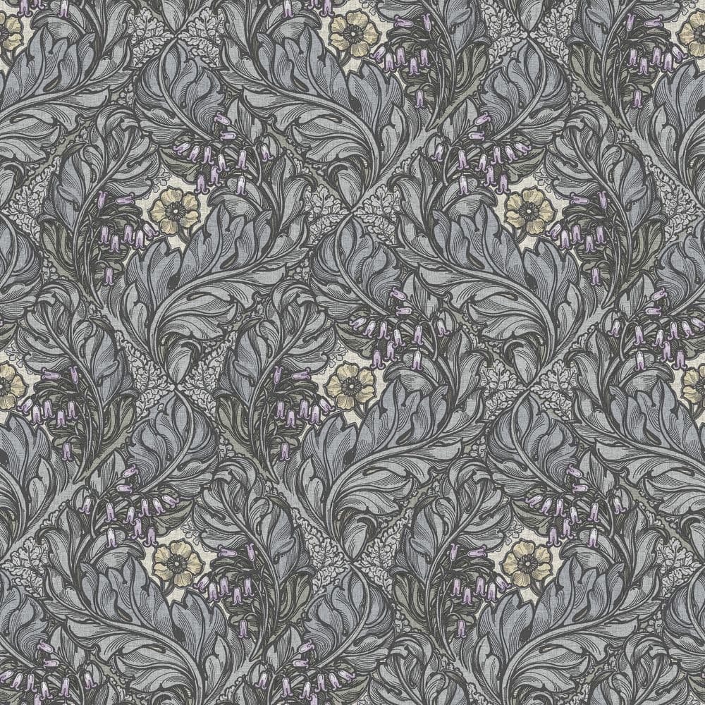 Llewelyn-Bowen Off The Wall Dark Blue Floral Rambleicious Matte Finish Non-
