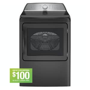 Profile 7.4 cu. ft. Smart Electric Dryer in Diamond Gray with Sanitize Cycle and Sensor Dry, ENERGY STAR