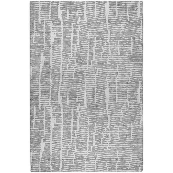 Dream Shag Premium Machine Washable Abstract ADS830 Gray 10 ft. x 14 ft. Area Rug