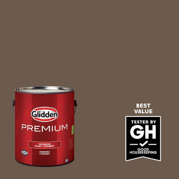 Glidden Premium 1-gal. PPG1077-7 Coffee House Eggshell Interior Latex Paint