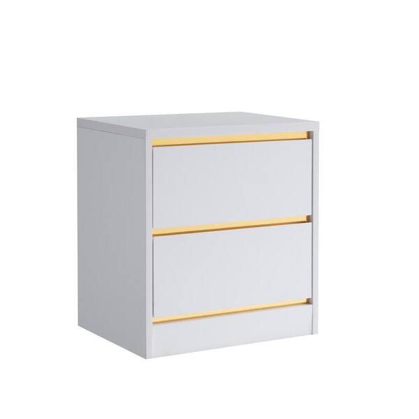 Furniture Of America Bolin White Drawer Nightstand Idi K The