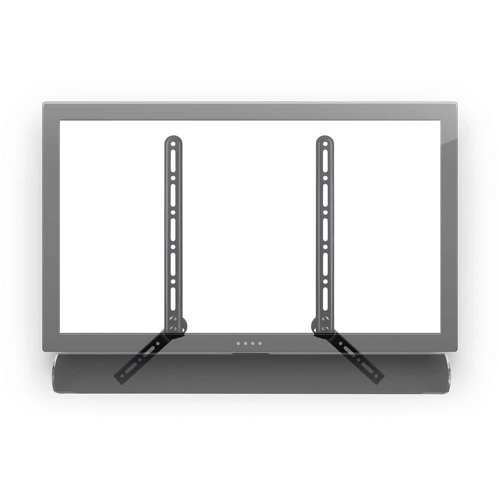 Black Steel Adjustable Universal TV Sound Bar Mount Bracket