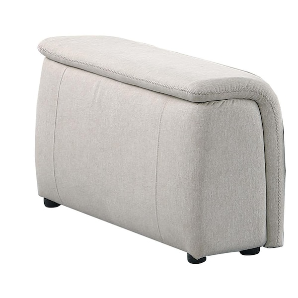 Best Master Furniture Maxine 12 in. L 1-Piece Linen Modular Sectional Sofa in. Beige